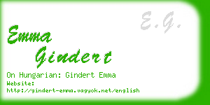 emma gindert business card